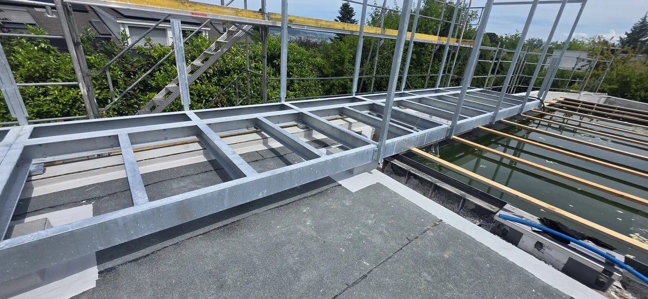 Unterkonstruktion Dachterrasse